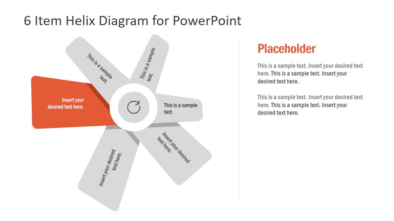 6 Items Helix PowerPoint