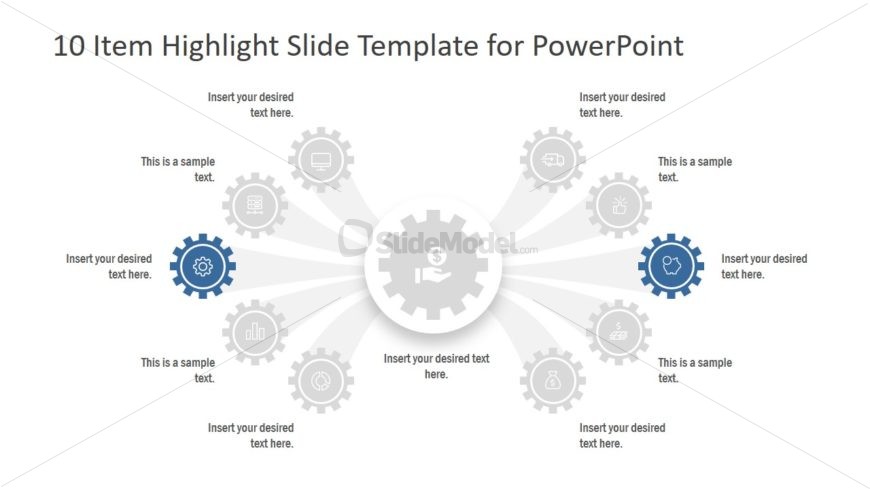 10 Item Highlight Slide Design
