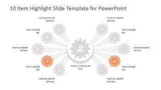 5 Comparison Sections Slide