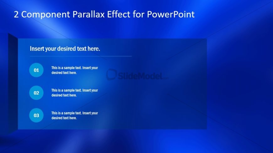 Slide Effect of Parallax Template
