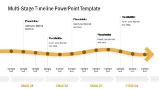Template of Arrow Timeline