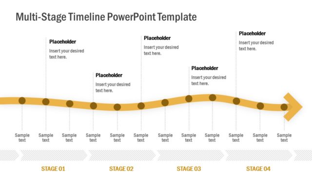 Multi-Stage Timeline PowerPoint Template