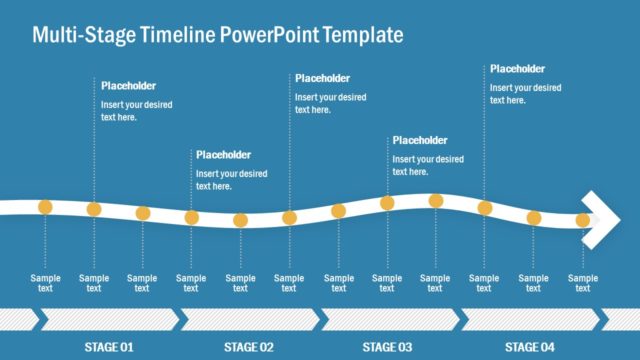 PowerPoint Arrow Timeline Template