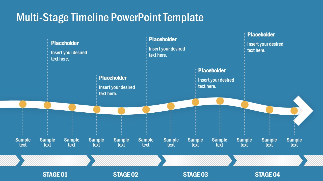 12 Milestone Timeline PowerPoint
