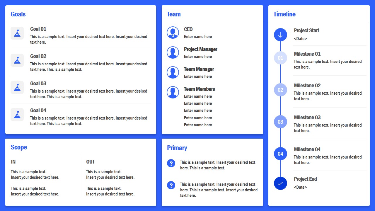 project charter powerpoint template