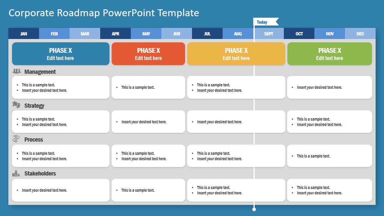 Project Roadmap Template Ppt Contoh Gambar Template Reverasite