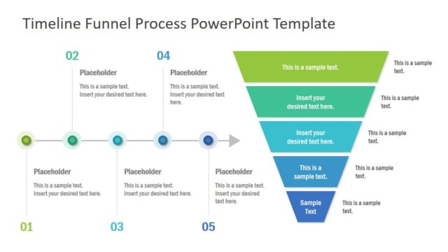 Timeline Funnel Concept PowerPoint Template
