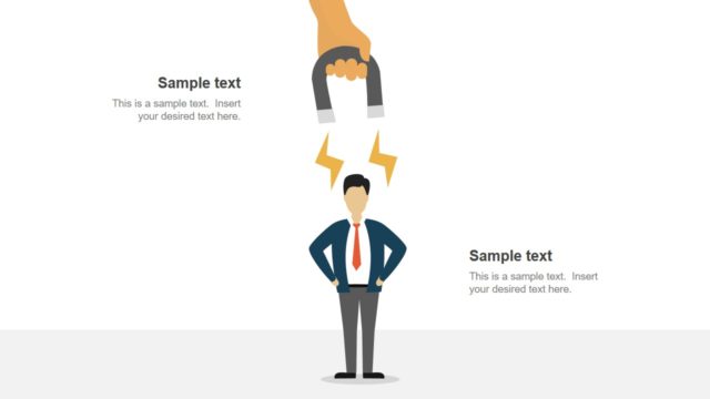 PowerPoint Cartoon Magnet Lead