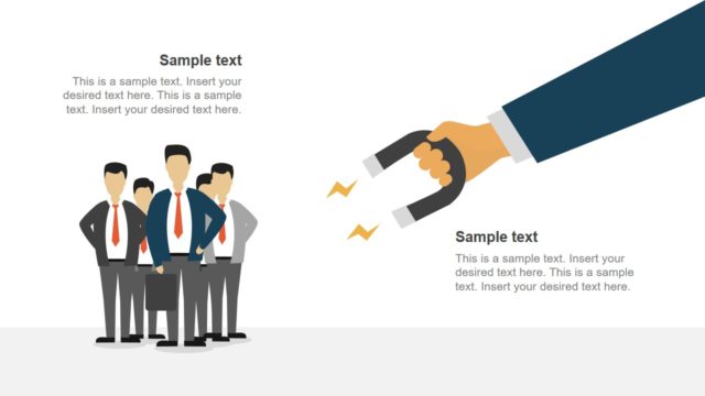 Lead Magnet Cartoon Illustration PPT