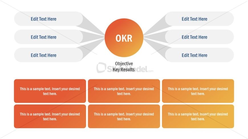 Infogrpahic OKR Diagram Template