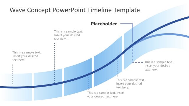 Wave Concept PowerPoint Timeline Template