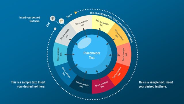 10 Steps Start Finish Circular Diagram
