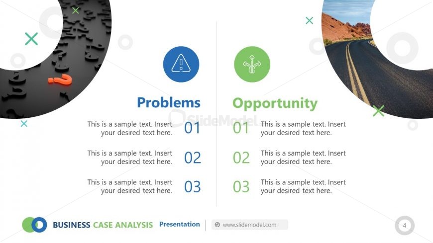 Slide of Opportunities in Business Case Analysis 