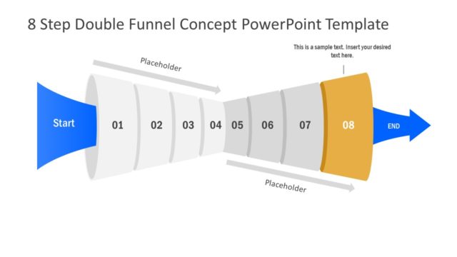 8 Step of PowerPoint Funnel Diagram