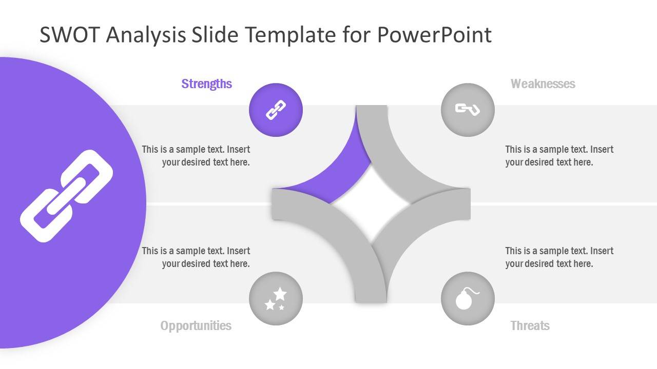 PowerPoint Diagram Template of Strengths 
