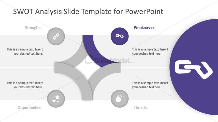 PowerPoint Diagram Template of Weaknesses