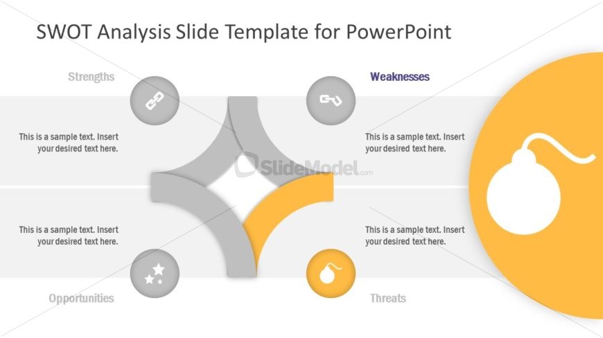 PowerPoint Diagram Template of Threats
