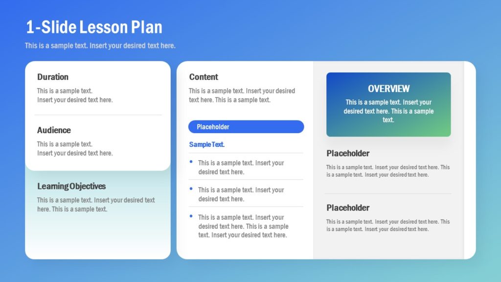 lesson plan for presentation