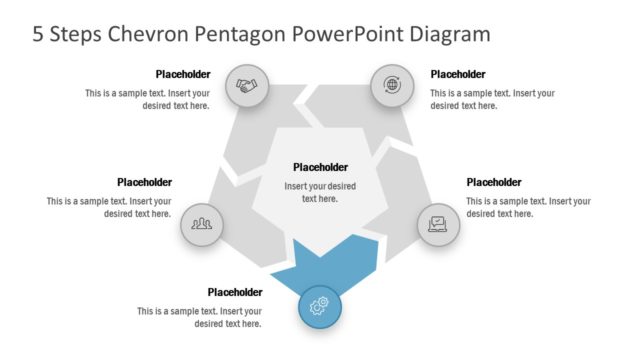 Infographic 5 Steps Pentagon Diagram