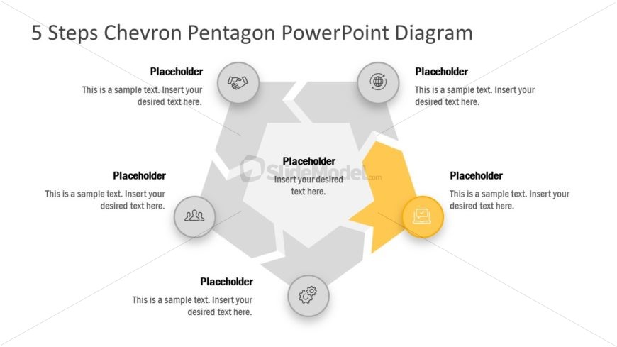 Chevron Arrow PowerPoint Pentagon