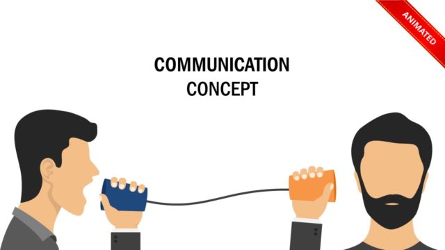 Conversation Between Two Person Concept for PowerPoint