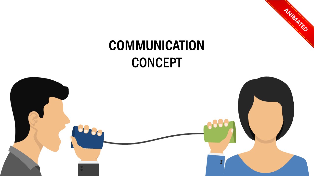 Conversation Between Two Person Concept for PowerPoint - SlideModel