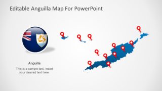 Template of Editable Anguilla Map