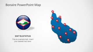 Template of Bonaire Sint Eustatius and Saba Maps