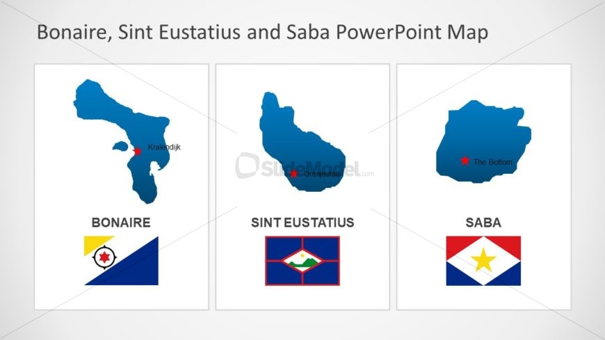 Bonaire Sint Eustatius and Saba Flag PPT