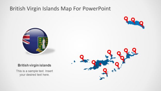 British Virgin Islands PowerPoint Map