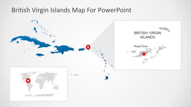 Silhouette Map Template British Virgin Island