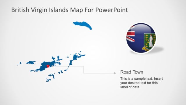 British Virgin Island Editable Map PPT