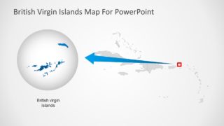 PowerPoint Map Template for Caribbean Sea