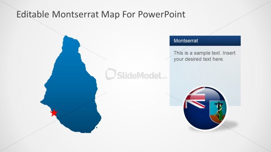 Blue Silhouette Map PPT