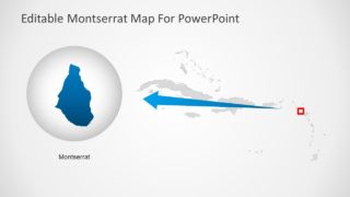 Slide of Montserrat Map Template