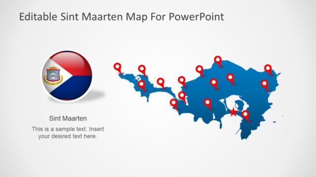 Sint Maarten PowerPoint Map