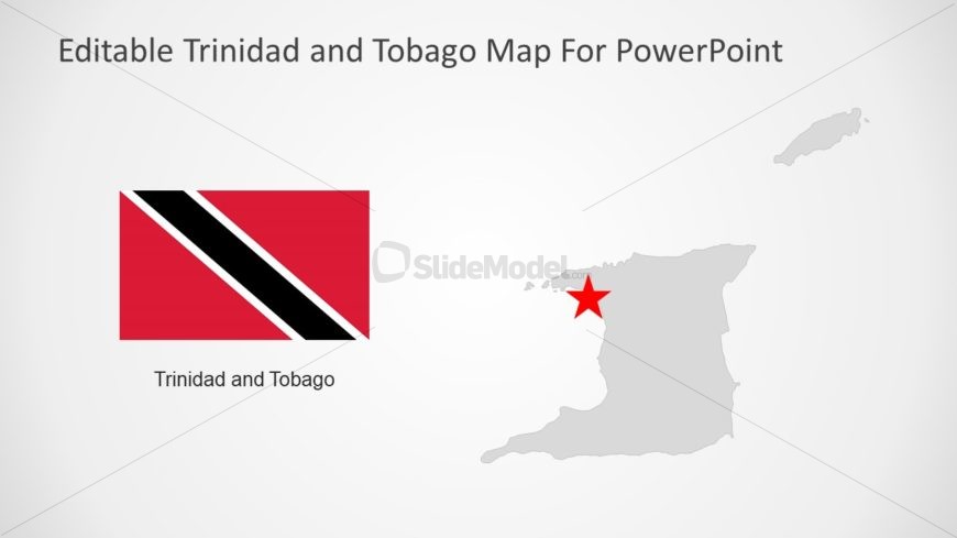 Trinidad and Tobago Map and Flag