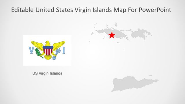 Flag and Map of Virgin Islands PPT