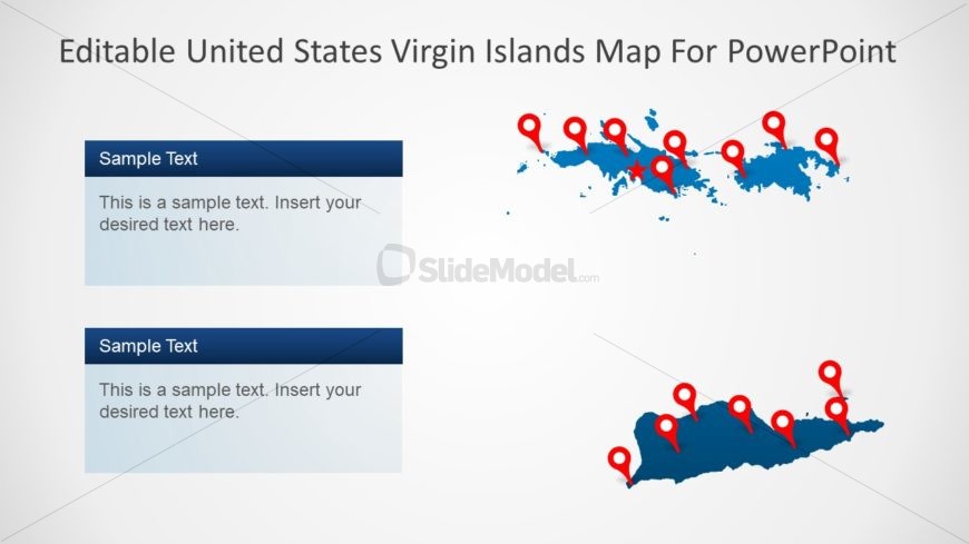Creative Silhouette Map Templates Virgin Islands