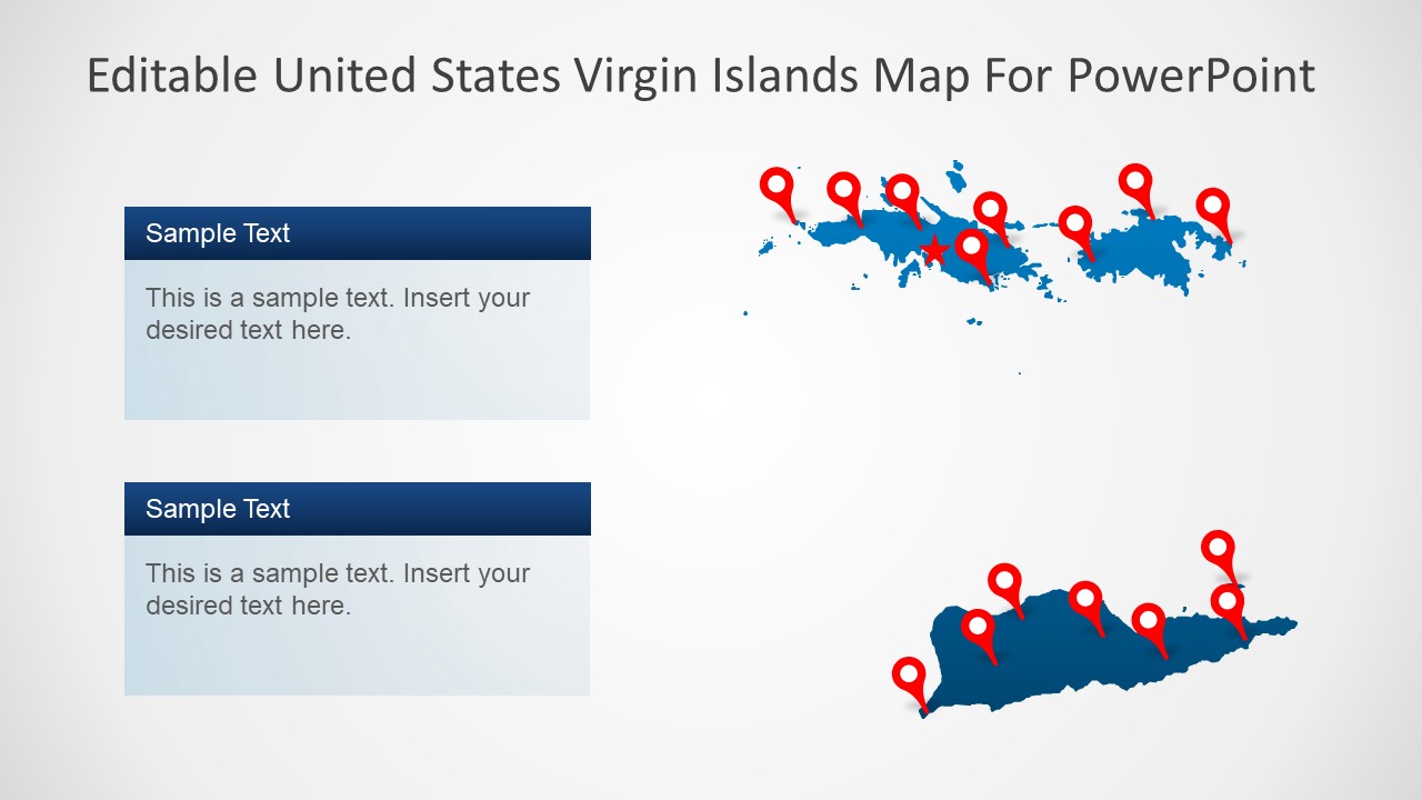 Creative Silhouette Map Templates Virgin Islands