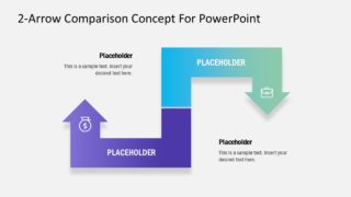 4 Arrows Square PowerPoint Template - SlideModel