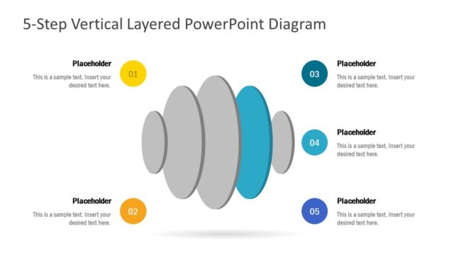 5 Steps Vertical Diagram Template