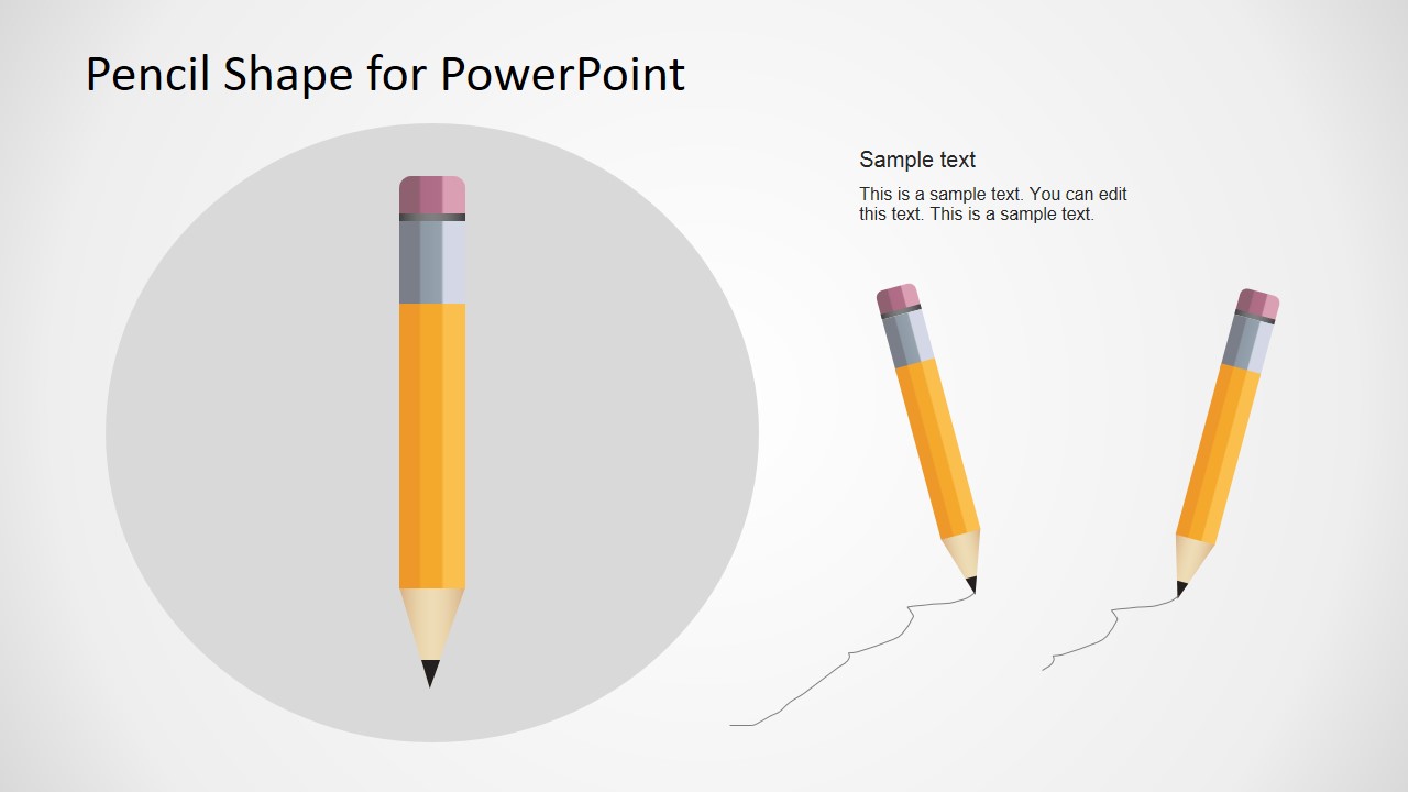Pencil Vector Illustration for PowerPoint