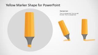 Marker Vector Illustration for PowerPoint