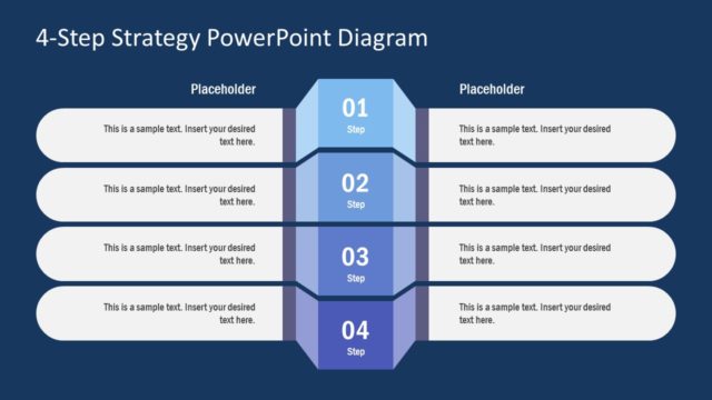 Comparison 4 Steps PowerPoint