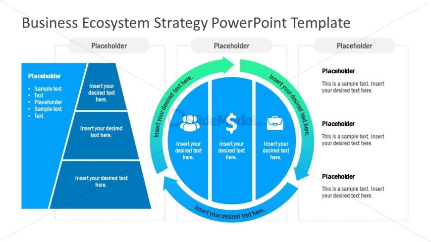 PowerPoint Ecosystem Diagram For Business 