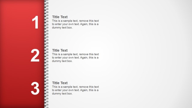 Left Side Tile with Zipper Shapes for PowerPoint