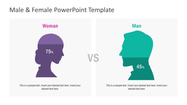 Male and Female Diagram Infographic PPT