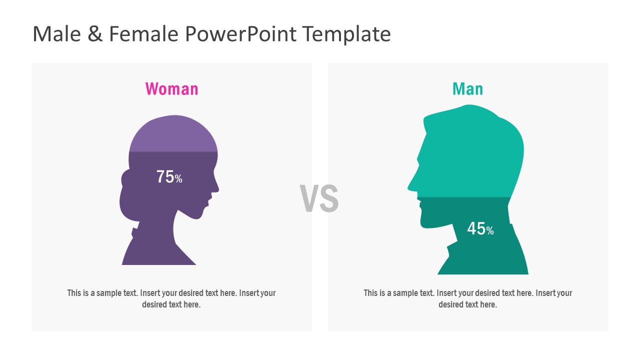 Male & Female Infographics PowerPoint Templates