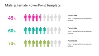 Male and Female Infographic Statistics 